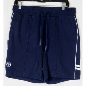 Sergio Tacchini Navy Blue Draw String Casual‎ Sweat Shorts Men's Medium